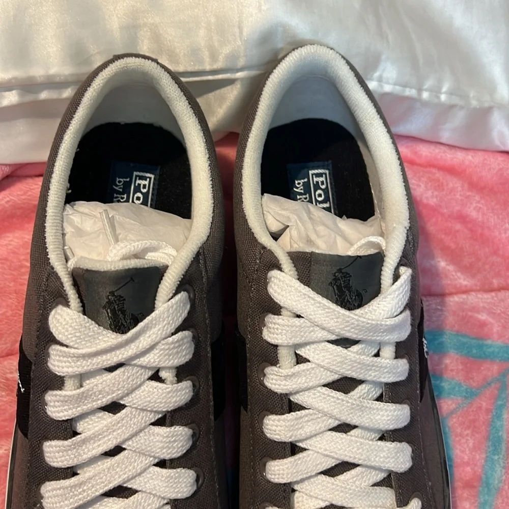 SALE 🔥🔥🔥Vintage Polo Ralph Lauren Giles Deck Shoes Gray. Size: 9.5